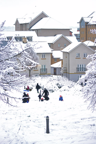 Snow in Jubilee Park