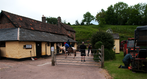 Burrowhayes Farm, West Luccombe, in the Horner Valley, Exmoor.