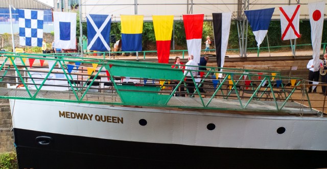 The Medway Queen at The Albion Dock, Bristol.