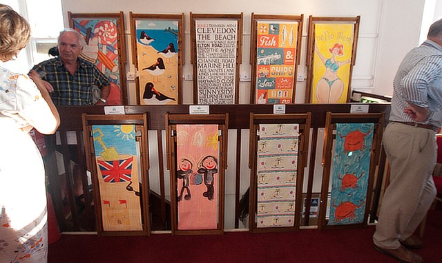 Dekchair design exhibition on Clevedon pier.