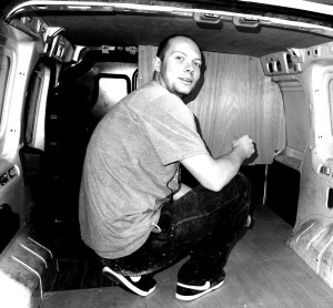 Kitting out the van! Christmas Eve fun.