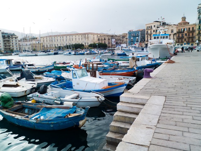 Palermo harbour.