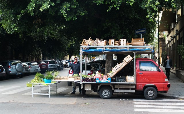 Fruit and veg seller.