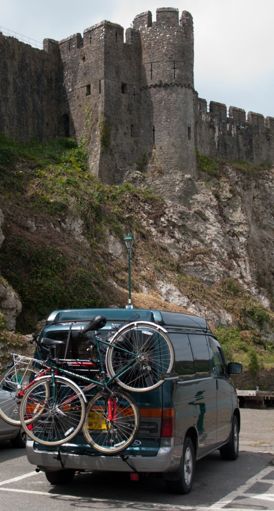 Camper by Pembroke Castle.