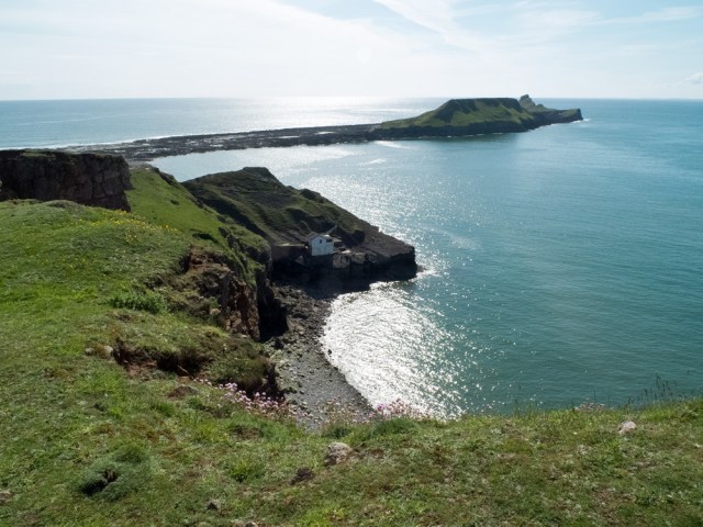 Worm's Head, south end of Rhossili Bay.