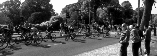 Tour of Britain on Portway, Bristol.