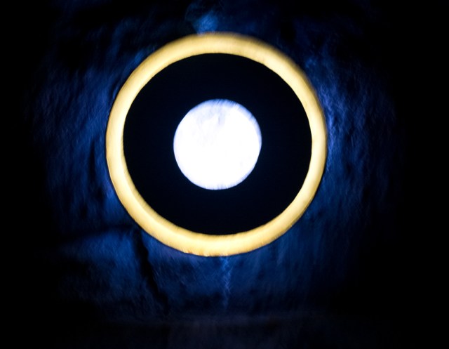 Illuminated speaker.