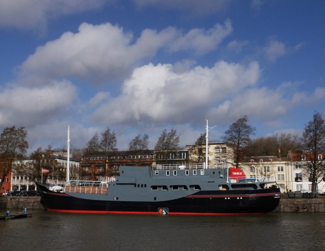 The Thekla in Bristol Docks.