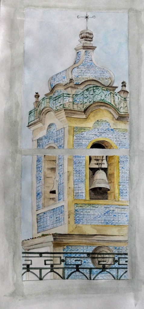 Sally's painting of view.