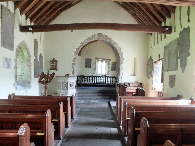 St Martin's church, Cwmyoy. The Lord is not immune to subsidence,